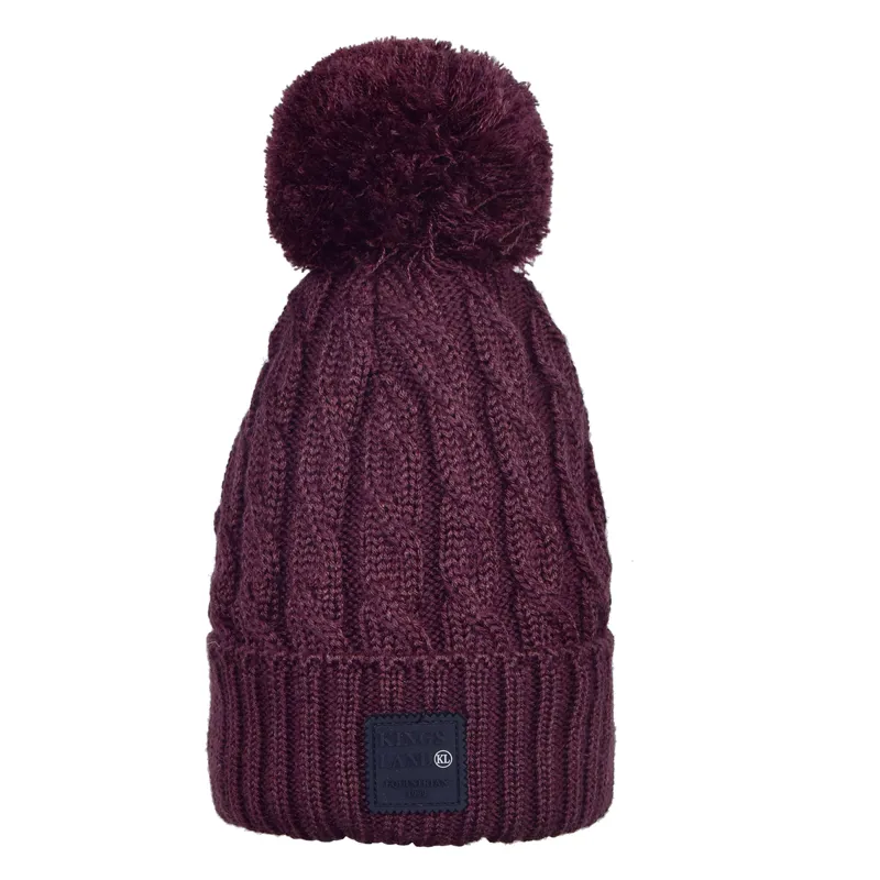 Kingsland KLmoriah Ladies Cable Knitted Hat - Red Fudge